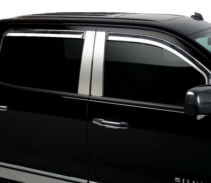 Putco 2020 Chevy Silv/Sierra HD 2500/3500 Crew/Dbl Cab (Front Only) Element Chrome Window Visors thumbnail 4
