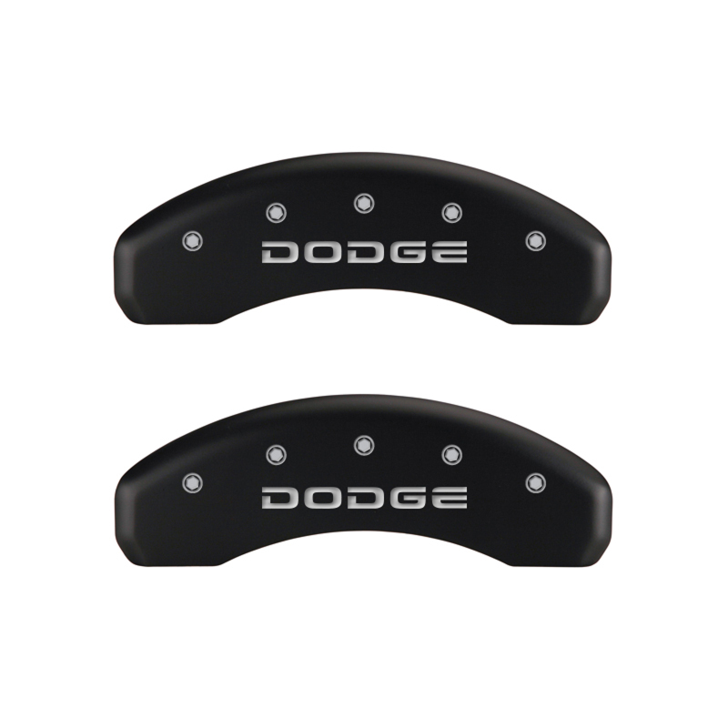 MGP 4 Caliper Covers Engraved Front & Rear Broken D/Dodge Red finish silver ch thumbnail 8