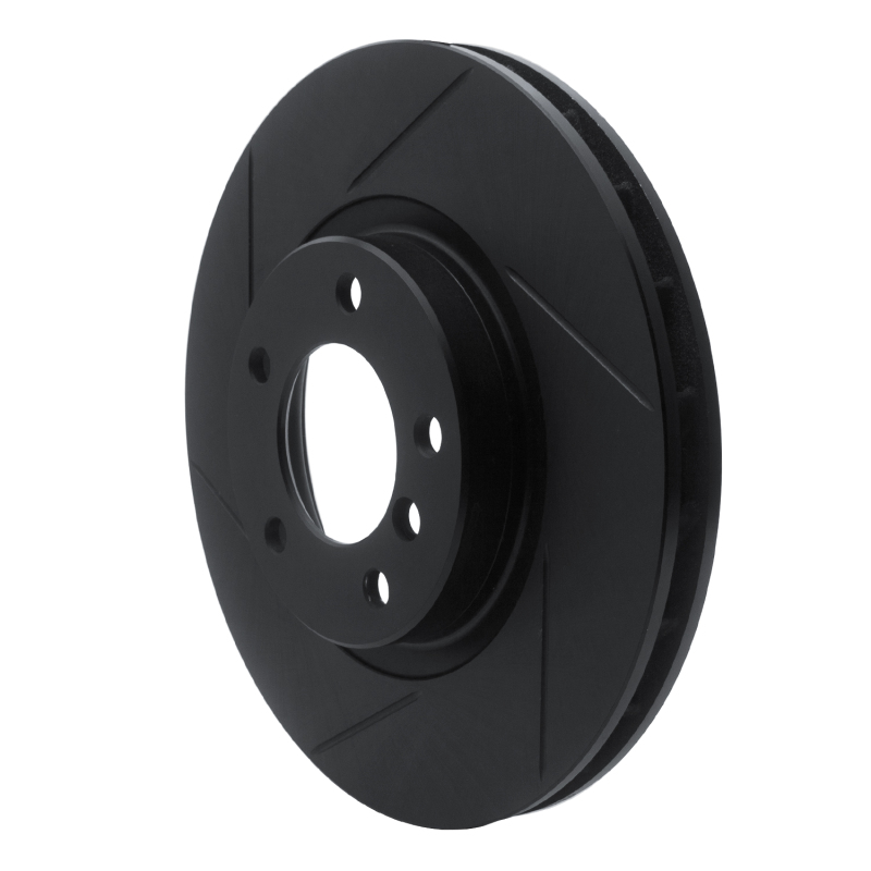 R1 95-99 BMW M3 E36 Right Front Slotted Black Brake Rotor