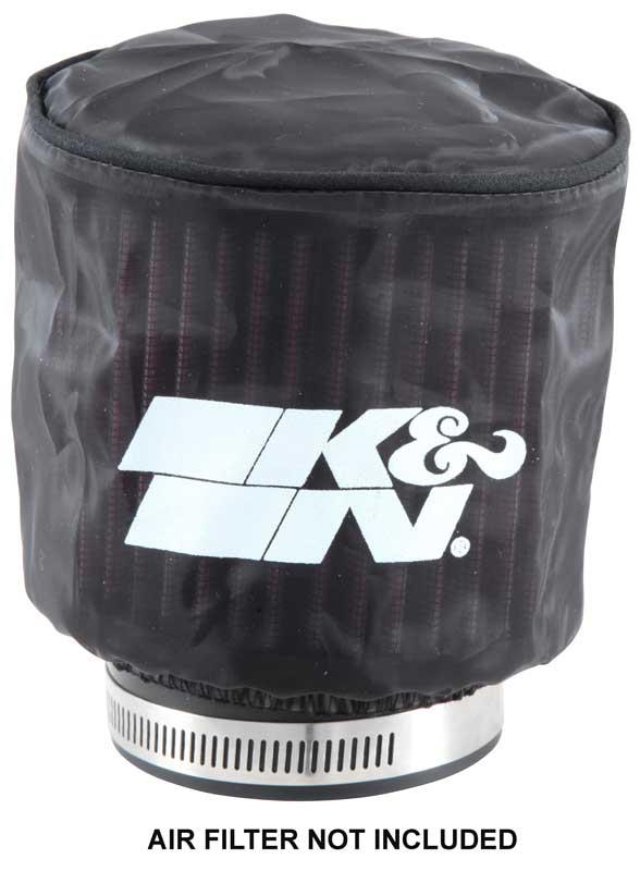 K&N Black Drycharger Round Straight Air Filter Wrap 4.5in ID x 4in H thumbnail 4
