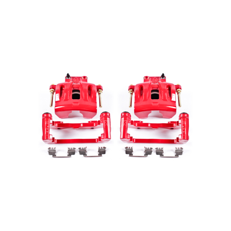 Power Stop 05-11 Chrysler 300 Front Red Calipers w/Brackets - Pair