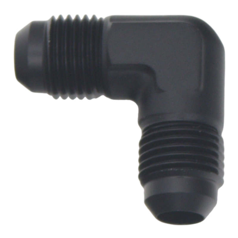 DeatschWerks 6AN Male Flare to 6AN Male Flare 90-Degree Fitting - Anodized Matte Black thumbnail 2