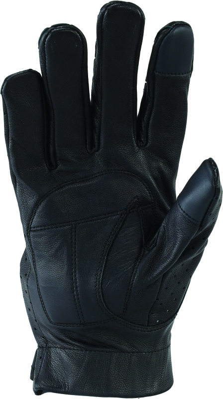 Kuryakyn Leather By River Road Tucson Leather Perforated Gloves Black - Small thumbnail 2