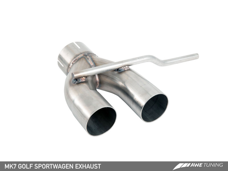 AWE Tuning VW MK7 Golf SportWagen Touring Edition Exhaust w/Diamond Black Tips (90mm) thumbnail 9