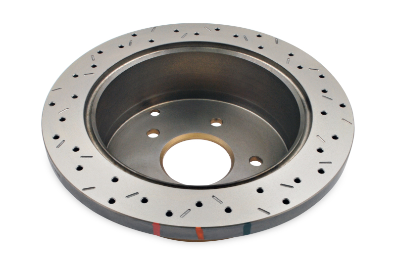 DBA HD Series 4000XS Brake Rotors DBA4041XS Disc Rotor, Cross-Drilled, Slotted, 4000 XS Series, Uni-Directional, Pontiac, Rear, Each thumbnail 4