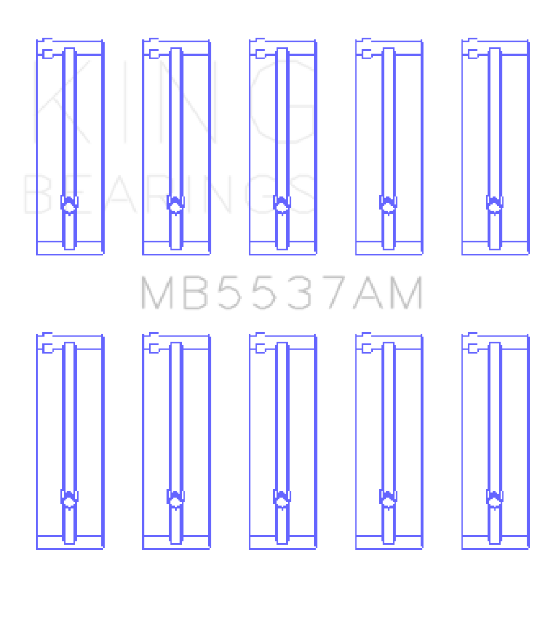 King Ford/Kia/Mazda DOHC 16 Valve/SOHC 8 Valve/SOHC 16 Valve (Size STD) Main Bearing Set thumbnail 2