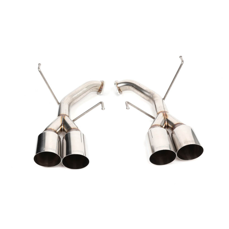 BLOX Racing 2022+ WRX Muffler Delete / Axle Back Single Wall 4in - Polished Tips thumbnail 3