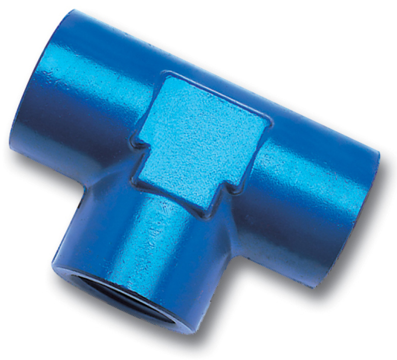 Russell Performance 1/4in Female Pipe Tee Fitting (Blue) thumbnail 7