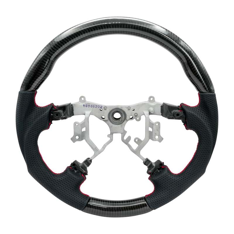 NRG 12-23 Toyota Tacoma OEM Plus Carbon Fiber Steering Wheel w/ Red Stitch & Red Center Mark thumbnail 3