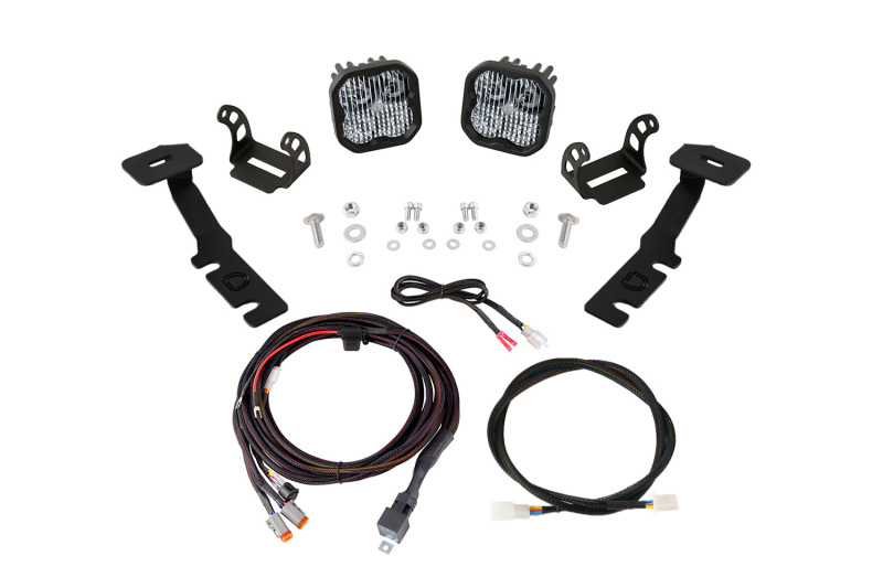 Diode Dynamics 19-25 Toyota RAV4 SS3 LED Ditch Light Kit - Sport White Combo