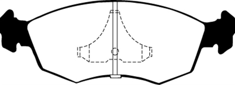 EBC 85-89 Mercury Merkur Scorpio 2.9 Redstuff Front Brake Pads thumbnail 6