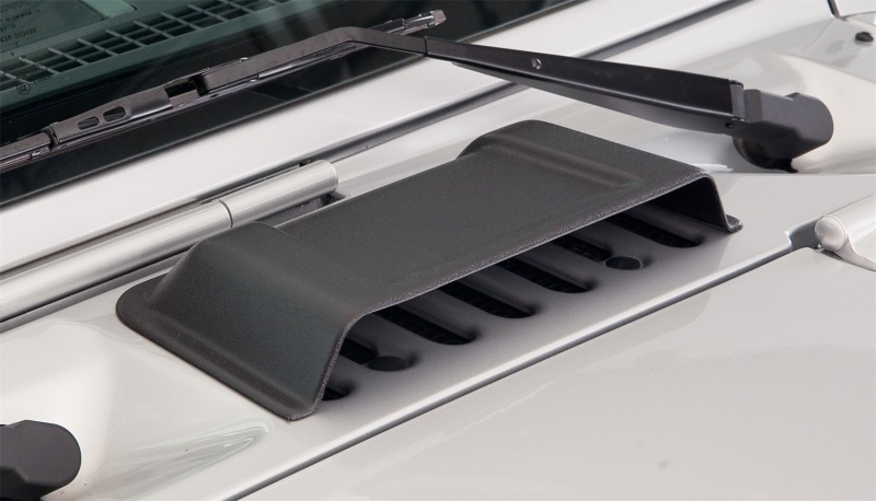Bushwacker 98-18 Jeep Wrangler Trail Armor Hood Scoop (Textured Tpo) - Black thumbnail 5