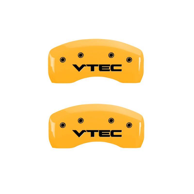 MGP 4 Caliper Covers Engraved Front & Rear Vtech Yellow Finish Black Char 2005 Honda Pilot thumbnail 9