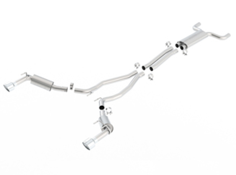 Borla 14-15 Chevy Camaro SS / ZL1 SS Single Catback Exhaust System w/ Single Rear Exit thumbnail 6
