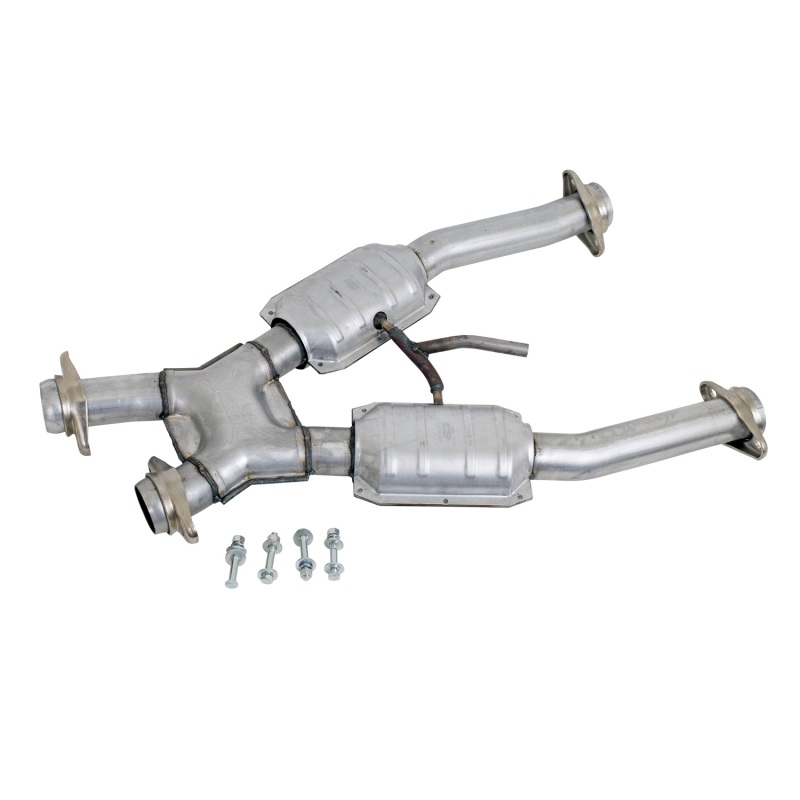 BBK 94-95 Mustang 5.0 Short Mid X Pipe With Catalytic Converters 2-1/2 For BBK Long Tube Headers thumbnail 3