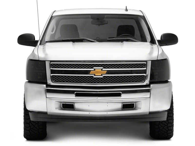 Raxiom 07-14 Chevrolet Silverado 1500 HD Axial OEM Rep Headlights- Chrome Housing- Smoked Lens thumbnail 4