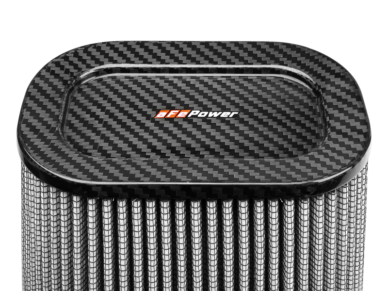 aFe MagnumFLOW Pro Dry S Air Filter (7.5x5.5in) F x (9x7in) B x (5.75x3.75in) T (Carbon) x 10in H thumbnail 4