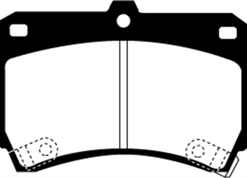 EBC 94-97 Ford Aspire 1.3 manual Greenstuff Front Brake Pads thumbnail 2
