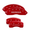 MGP 4 Caliper Covers Engraved Front Honda Engraved Rear Crosstour Red finish silver ch thumbnail 8
