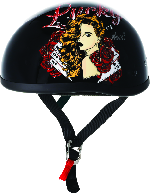 Skid Lids Lucky Lady Original Helmet - Medium thumbnail 4