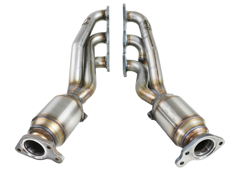 aFe 05-11 Toyota Tacoma V6-4.0L Twisted Steel 409 Stainless Steel Long Tube Header w/ Cat thumbnail 2