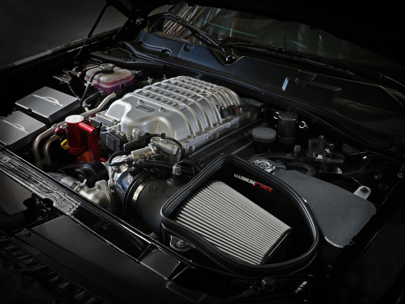 aFe 19-23 Dodge Challenger Hellcat V8-6.2L Magnum FORCE Stage2 Cold Air Intake System w/Pro DRY S thumbnail 8