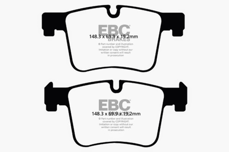EBC 11+ BMW X3 2.0 Turbo (F25) Redstuff Front Brake Pads thumbnail 8
