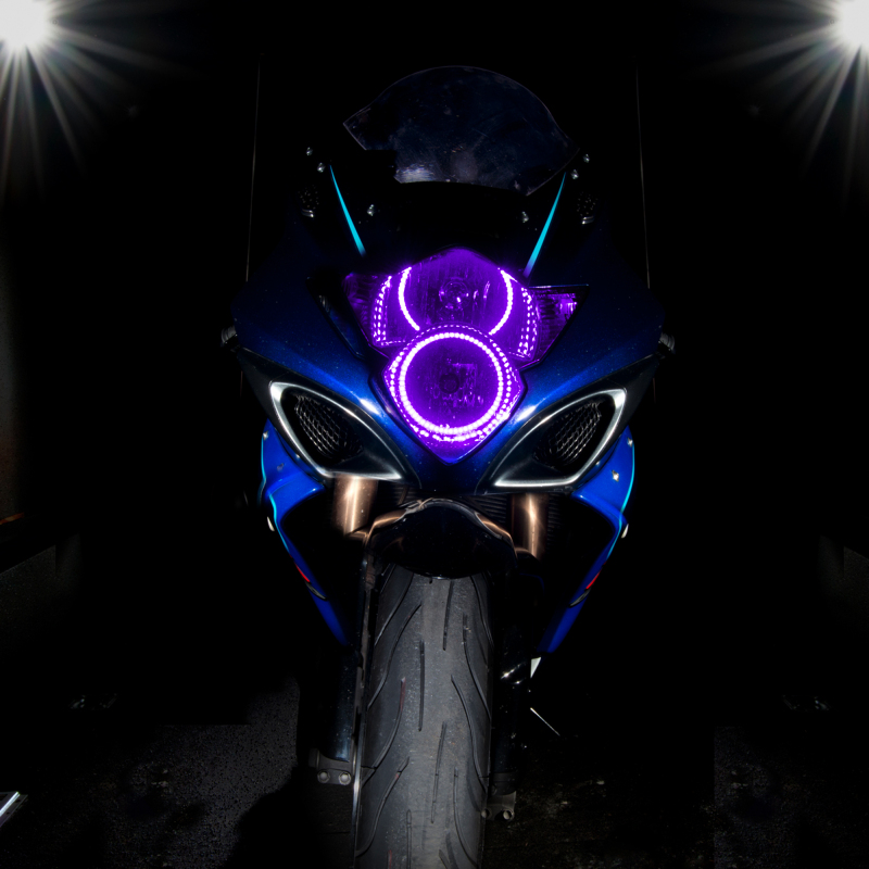 Oracle Suzuki GSX-R 1000 06-07 LED Motorcycle Halo Kit - ColorSHIFT thumbnail 5