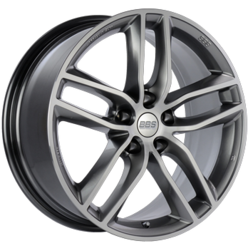 BBS SX 19x8.5 5x114.3 ET45 Gloss Platinum Diamond Cut Face Wheel -82mm PFS/Clip Required