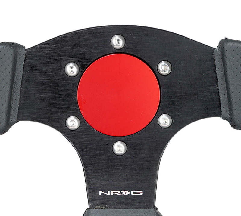 NRG Round Flush Horn Delete Plates STR-150RD Plate Fitting- Red thumbnail 6