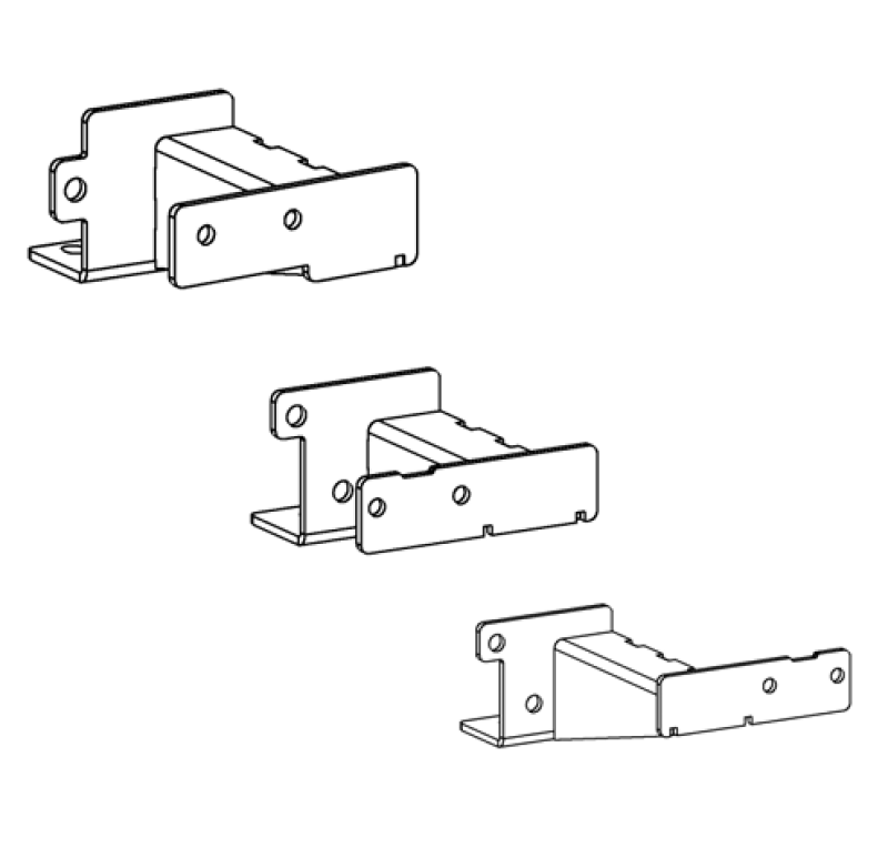 Go Rhino 16-23 Toyota Tacoma DC 4dr Brackets for Dominator Xtreme Frame Slider - Tex. Blk thumbnail 3