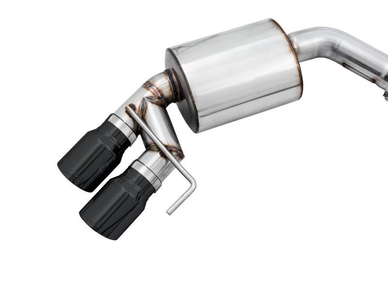 AWE Tuning 2018+ Ford Mustang GT (S550) Cat-Back Exhaust - Touring Edition (Quad Diamond Black Tips) thumbnail 9