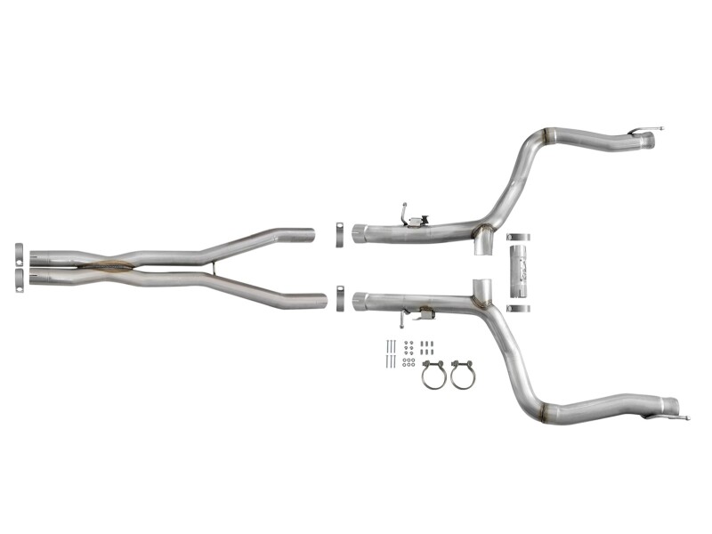 aFe MACH Force-Xp 3in 304 SS Cat-Back Exhaust 15-20 Dodge Charger Hellcat V8-6.2L/6.4L w/o Muffler thumbnail 8