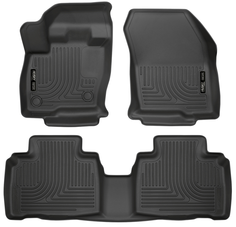 Husky Liners 2015 Ford Edge WeatherBeater Front & 2nd Row Combo Black Floor Liners thumbnail 5