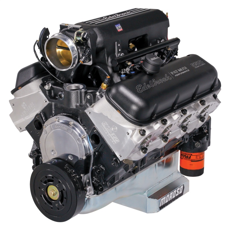Edelbrock Musi 555 C.I.D. 697 HP Pro-Flo 4 Long Block Crate Engines 49557 Engine, Edelbrock/Musi XT EFI, Big-Block Chevy, and 643 TQ, Engine, Each thumbnail 9