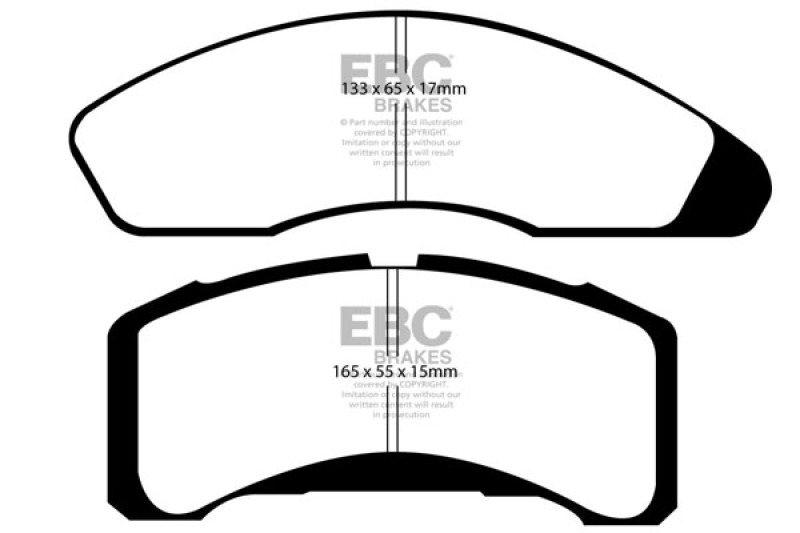 EBC 78-83 Ford Fairmont 2.3L Ultimax2 Front Brake Pads thumbnail 4