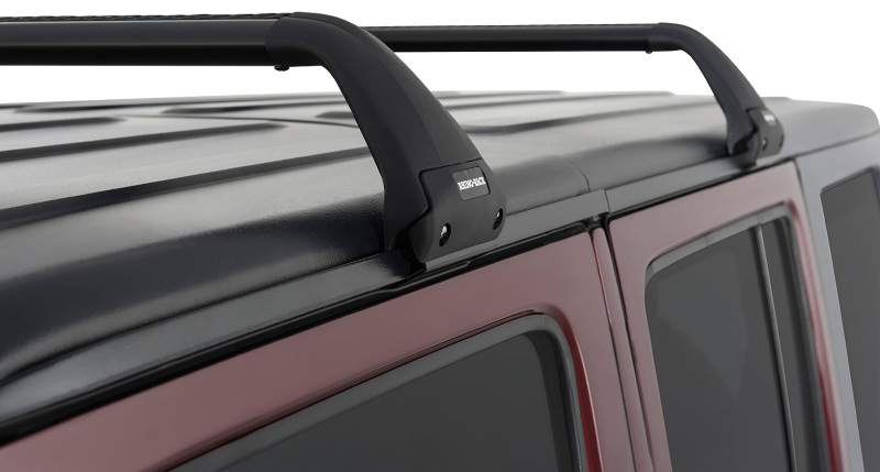 Rhino-Rack 07-22 Jeep Wrangler JK/JL 4 Door Hard Top Vortex SG 2 Bar Roof Rack - Black thumbnail 5