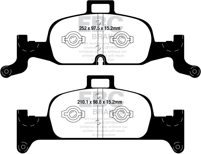 EBC S10 Brake Pad and Rotor Kit (1x ebcDP22290, 1x ebcGD2026) thumbnail 7