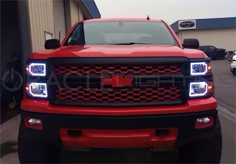 Oracle Chevy Silverado 14-15 Halo Kit Non-Projector Style - ColorSHIFT w/o Controller thumbnail 7
