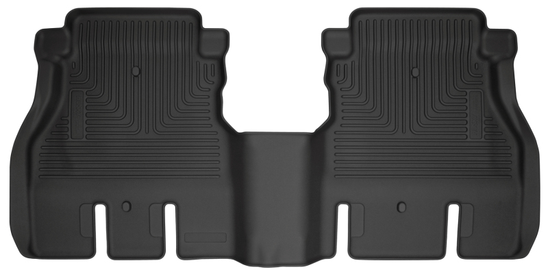 Husky Liners 19-24 Jeep Wrangler JLU WeatherBeater Second Row Black Floor Liners thumbnail 4
