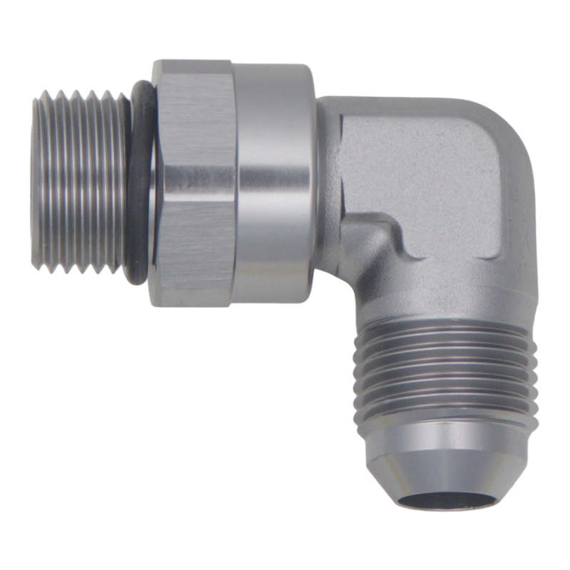 DeatschWerks 8AN ORB Male Swivel to 8AN Male Flare 90-Degree Fitting - Anodized DW Titanium thumbnail 2
