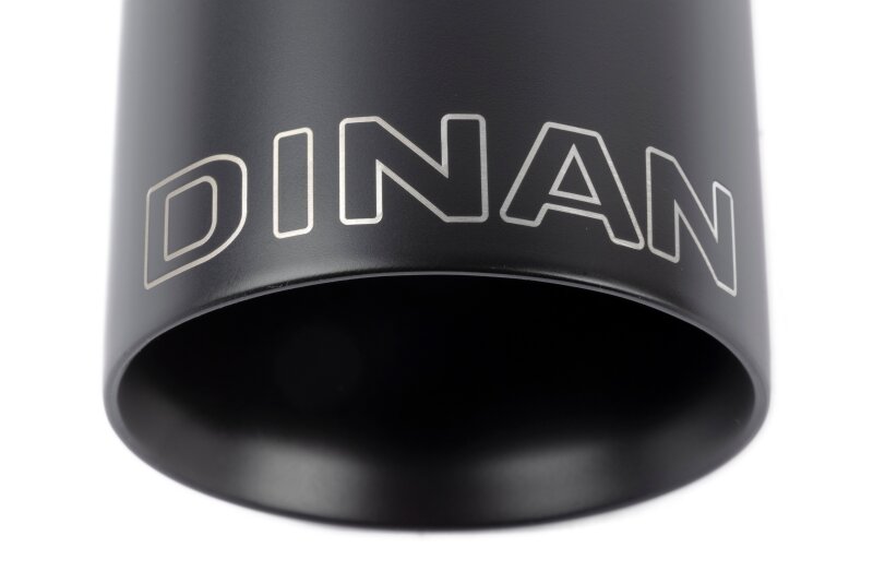 Dinan Double-Walled 4in Clamp-On Exhaust Tip - Black - 4in Outlet / 3.25in Inlet thumbnail 2