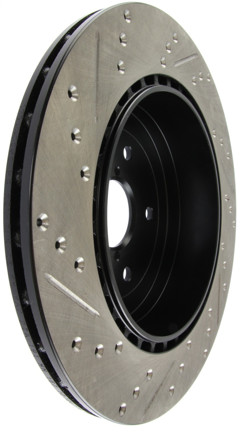 StopTech 08+ Subaru STI (Will Not Fit 05-07) Slotted & Drilled Sport Brake Rotor thumbnail 5