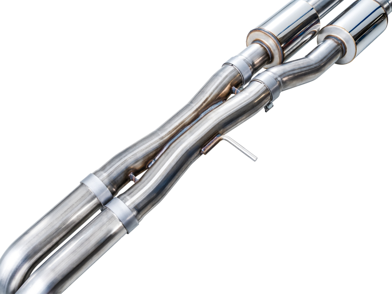 AWE Tuning 2021+ Cadillac Escalade 6.2L 0FG Dual Exit Exhaust System w/ 5in Diamond Blk Tips thumbnail 6