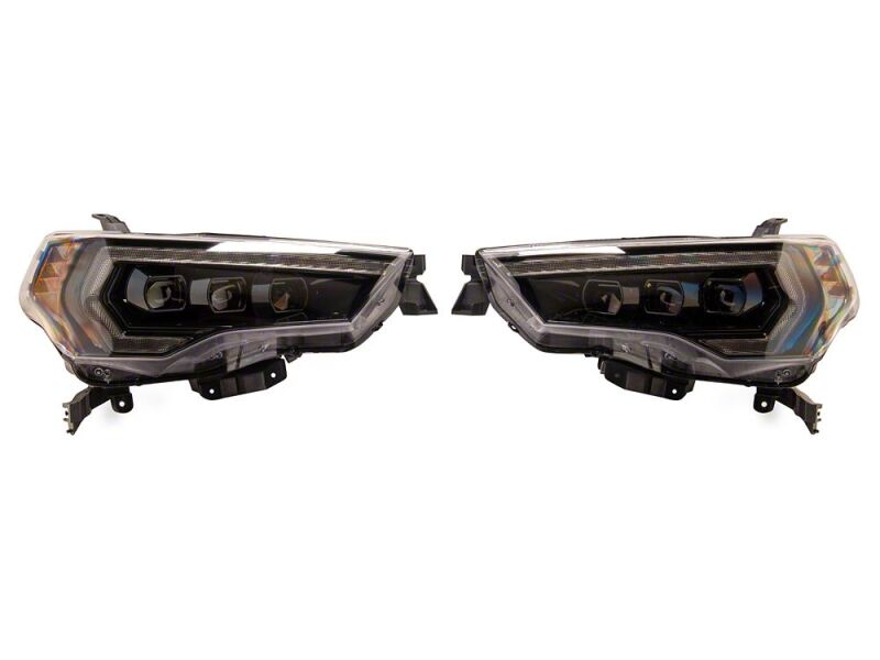 Raxiom 14-24 Toyota 4Runner CXR Series LED Headlights with Amber DRL- Black Housing- Clear Lens thumbnail 4