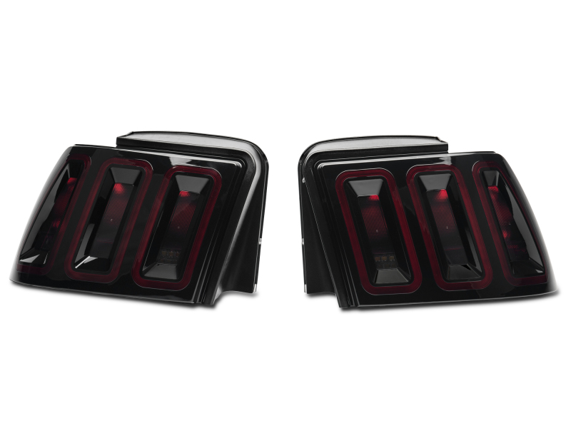 Raxiom 99-04 Ford Mustang Excluding 99-01 Cobra Icon LED Tail Lights- Black Housing (Smoked Lens) thumbnail 3