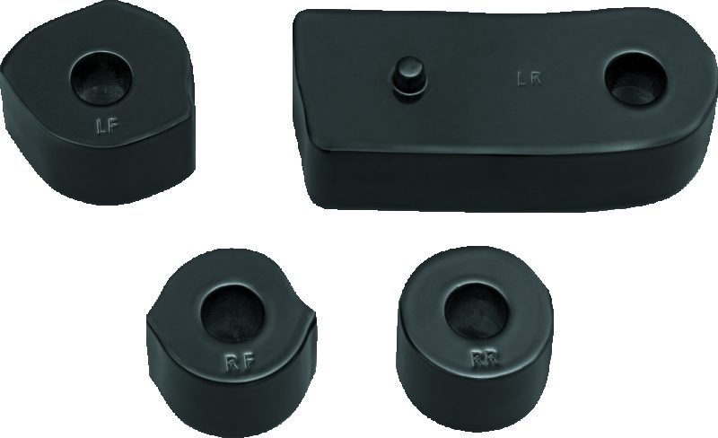 Kuryakyn Driver Floorboard Spacers 18-Up Softail Models Gloss Black