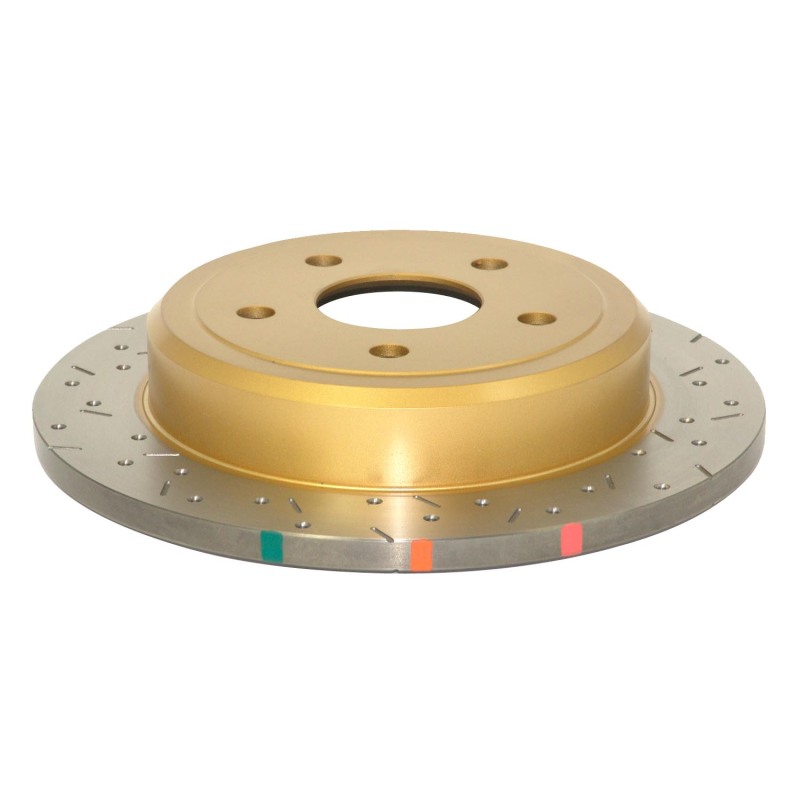 DBA HD Series 4000XS Brake Rotors DBA42307XS Disc Rotor, Cross-Drilled, Slotted, 4000 XS Series, Uni-Directional, Nissan, Rear, Each thumbnail 6