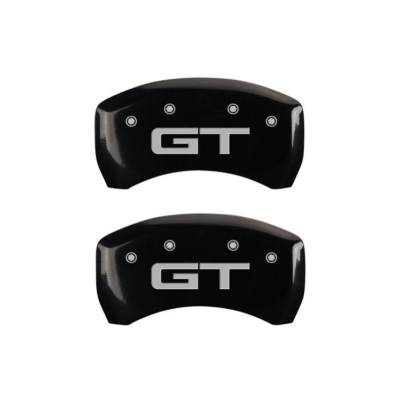 MGP Rear set 2 Caliper Covers Engraved Rear 2015/GT Black finish silver ch thumbnail 4
