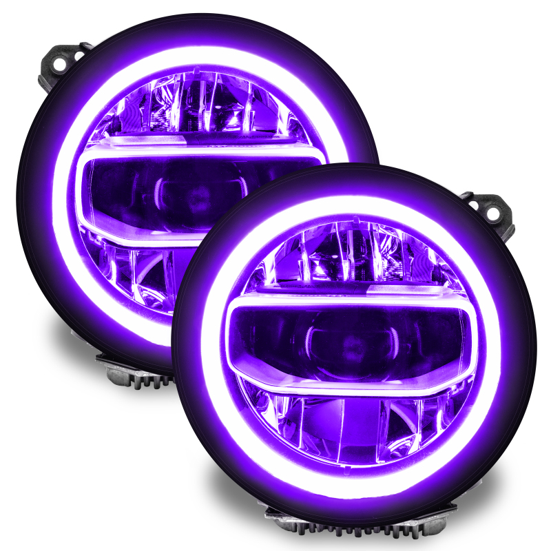 Oracle Jeep Wrangler JL/Gladiator JT RGB+W Headlight DRL Kit - ColorSHIFT w/o Controller thumbnail 9